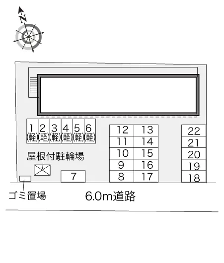 ★手数料０円★高岡市京田　月極駐車場（LP）